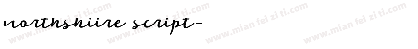 northshiire script字体转换